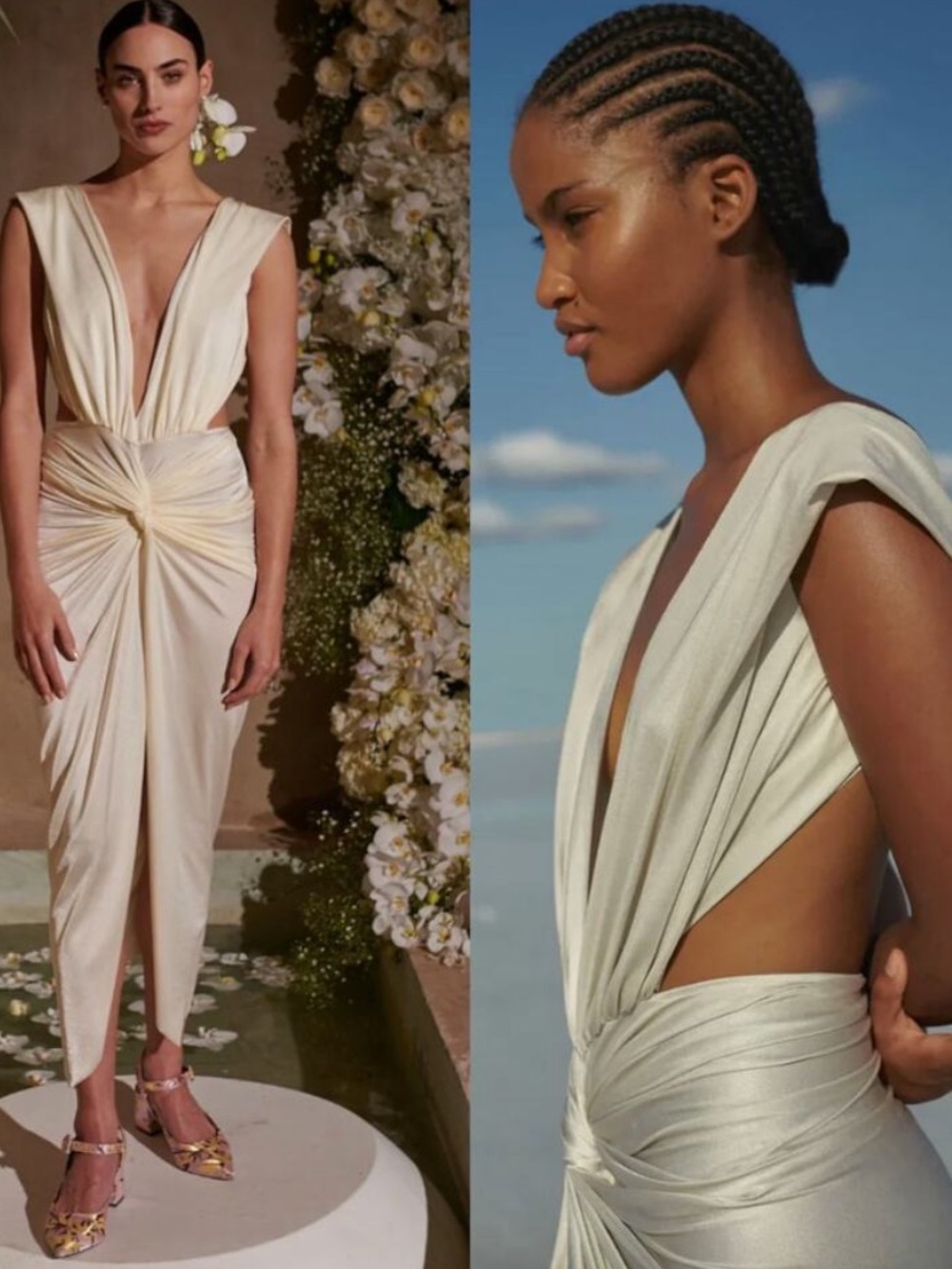 BAOBAB Mia Open-Back Midi Dress